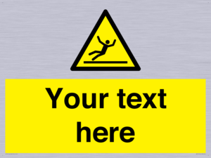 Custom Figure Slipping Sign